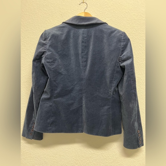 *New York & Co. Women’s Vintage Velvety Blazer Jacket Blue Size 10 - Picture 8 of 10